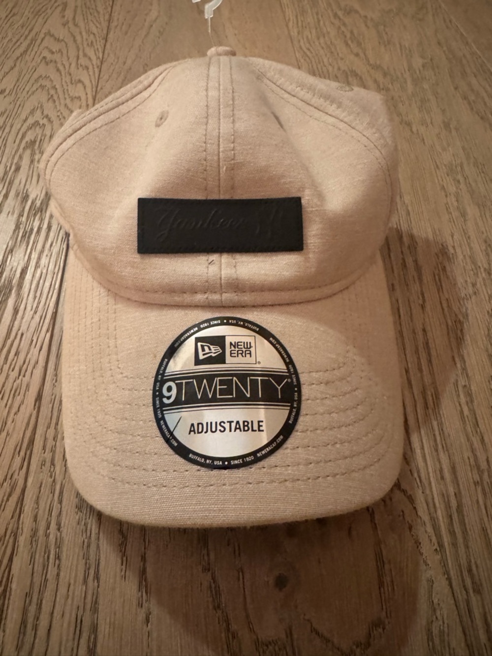 New Era 9TWENTY Adjustable Beige Baseball Cap Yankees